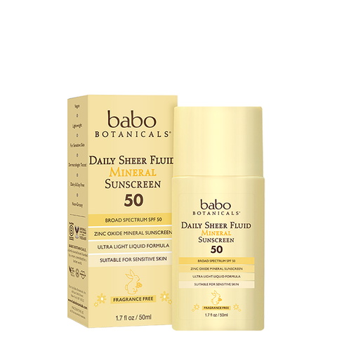 babo botanicals sheer fluid sunscreen