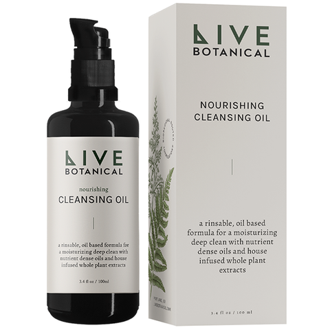 live botanical cleansing oil