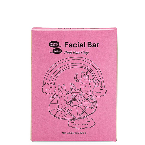 meow meow tweet pink clay facial bar
