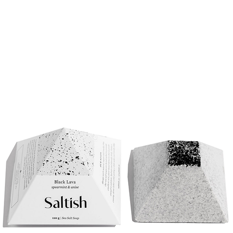 saltish black lava soap