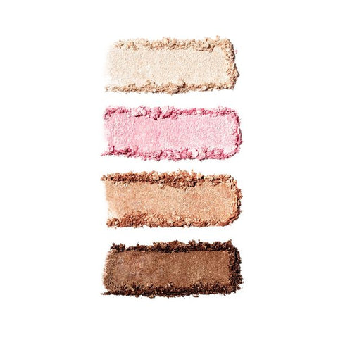 Color swatches of the four RMS Beauty ReDimension Daily Glow Palette shades