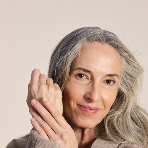 twelveLab Great Barrier Hand Cream on model