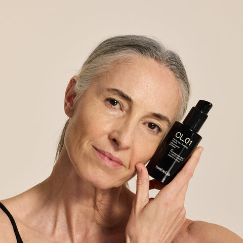 twelveLab Purifying Cleansing Cream on model