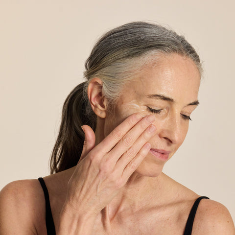 twelveLab Purifying Cleansing Cream on model