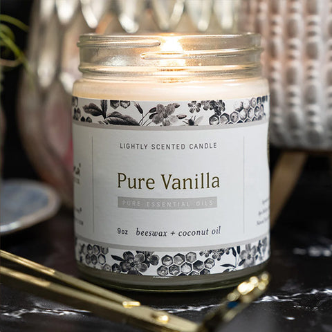 Pure Vanilla Essential Oil Candle