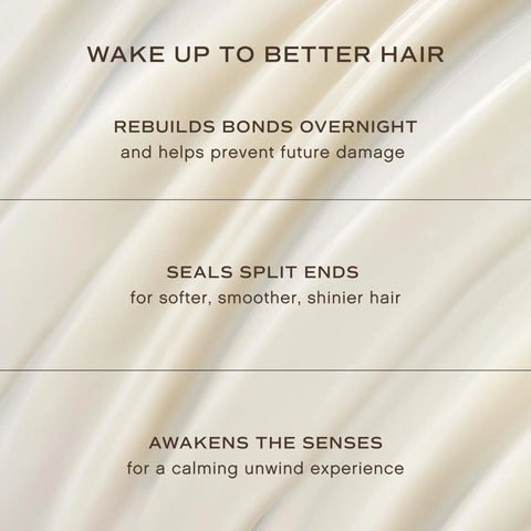 Innersense Overnight Repair Serum benefits: rebuilds bonds, seals split ends, awakens the senses