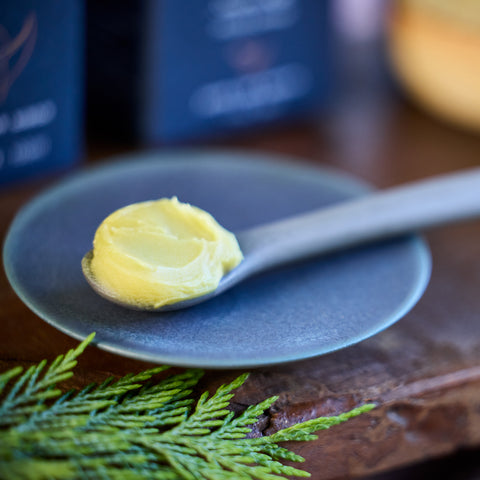 Close-up of Laurel Sleep Balm texture