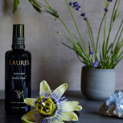 Laurel Sleep Mist being misted