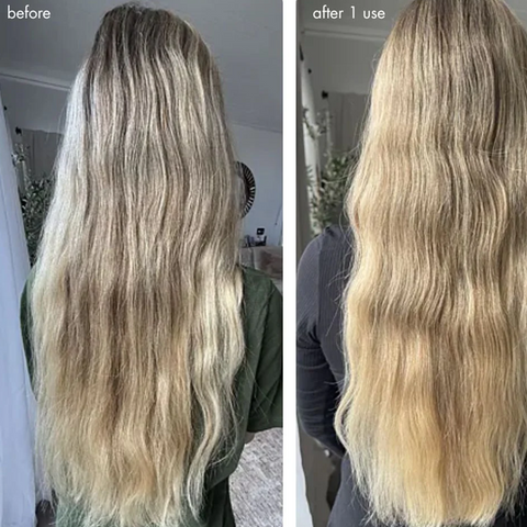 Agent Nateur holi (locks) silk peptide leave-in repair before and after