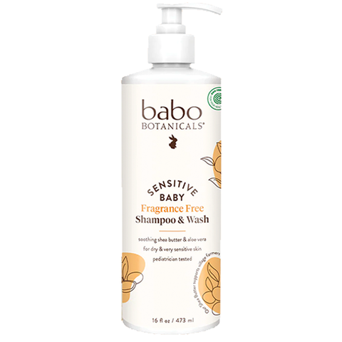 babo sensitive baby shampoo and wash