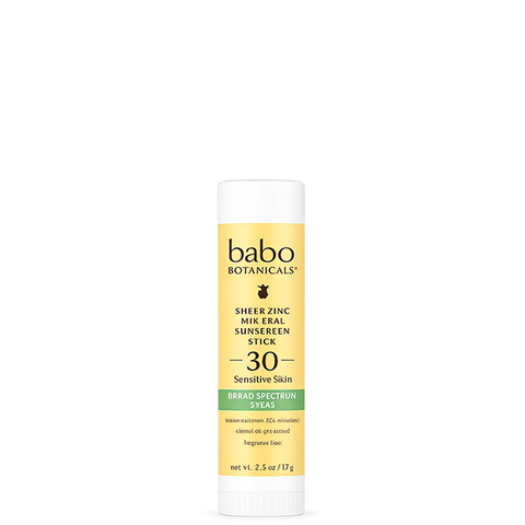 babo botanicals sheer spf 30 stick sunscreen