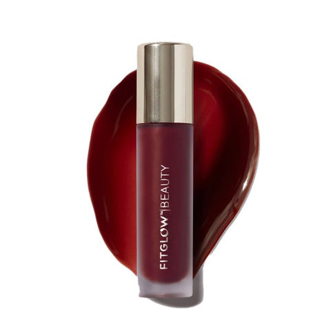 Fitglow Beauty Lip Colour Serum in Deep, sheer merlot red