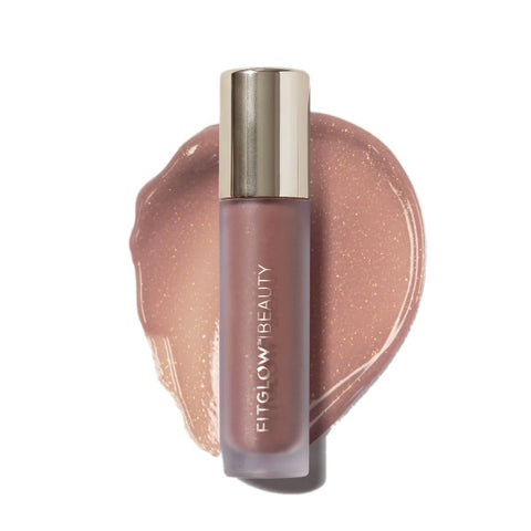 Fitglow Beauty Lip Colour Serum in Gleam, beige shimmery nude