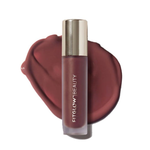 Fitglow Beauty Lip Colour Serum in Root, earthy brown plum
