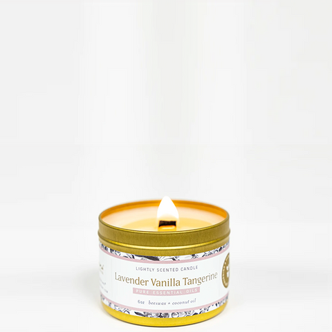 Lavender Vanilla Tangerine Essential Oil Candle