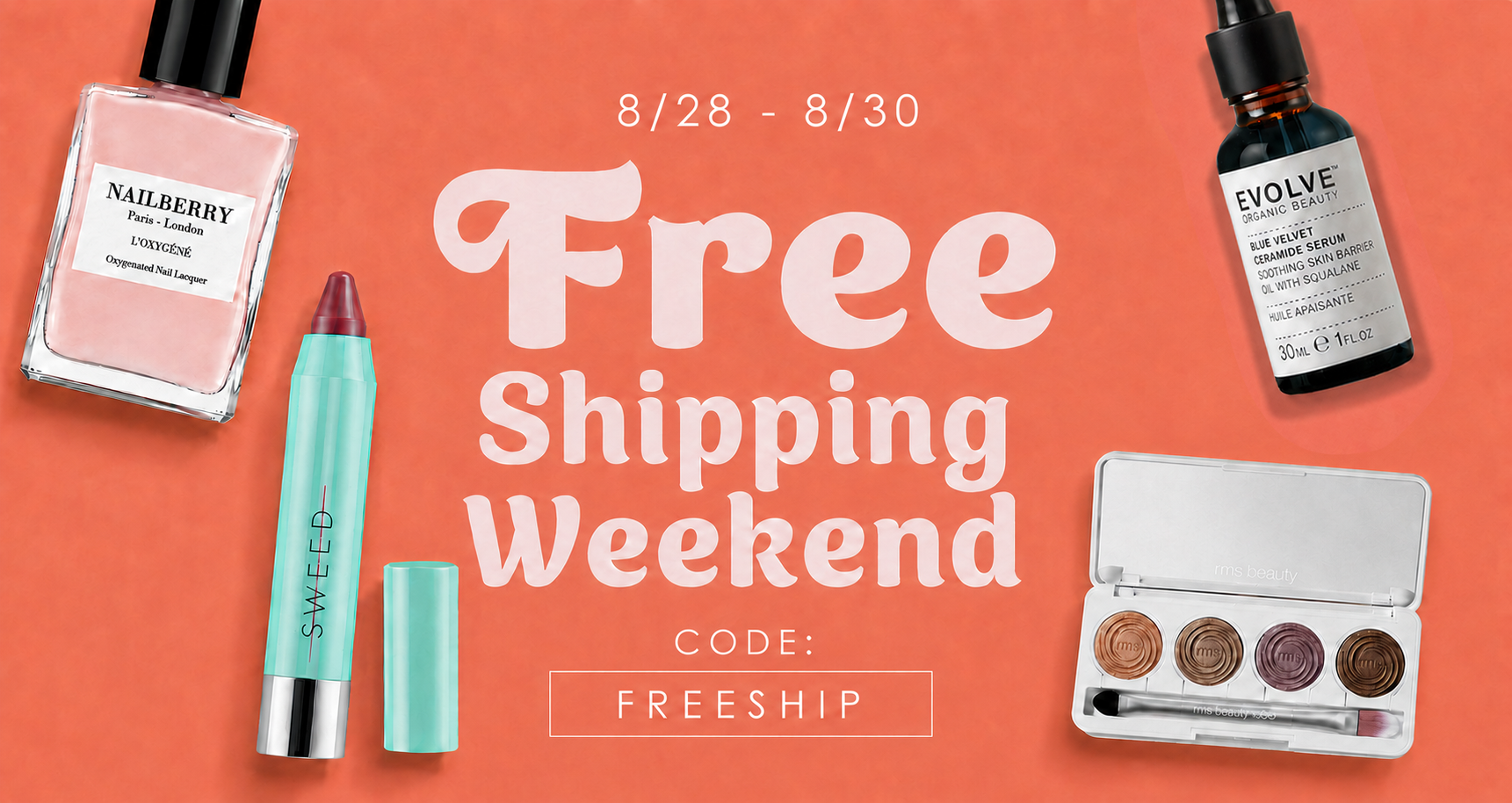 free shipping this weekend only