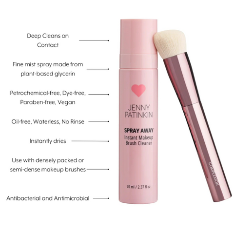 Jenny Patinkin Spray Away Brush Cleaner Key Benefits