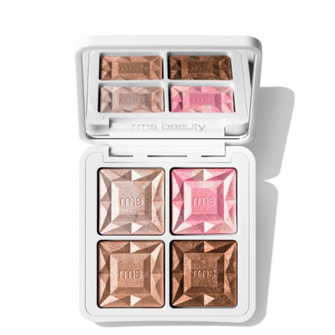 RMS Beauty ReDimension Daily Glow Palette compact with soft shadow, product packshot