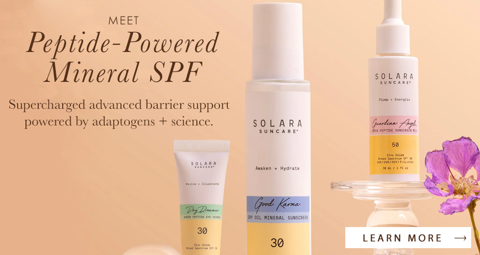 solara Suncare peptide powered mineral spf