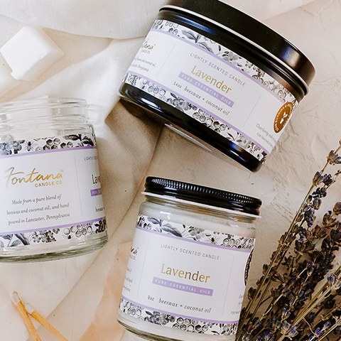 Lavender Essential Oil Candle