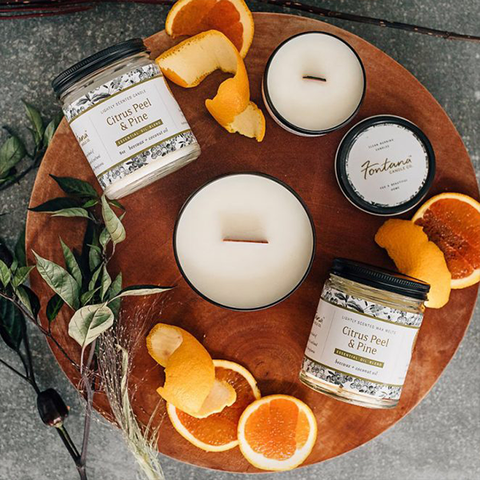 Citrus Peel & Pine Essential Oil Candle