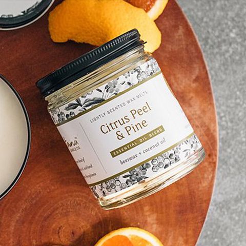 Citrus Peel & Pine Essential Oil Candle