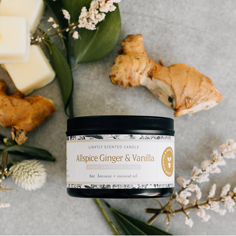 AllSpice Ginger & Vanilla Essential Oil Candle