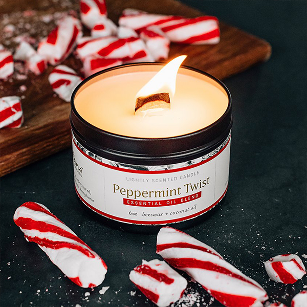 Fontana Candle Co. Peppermint Twist Essential Oil Candle