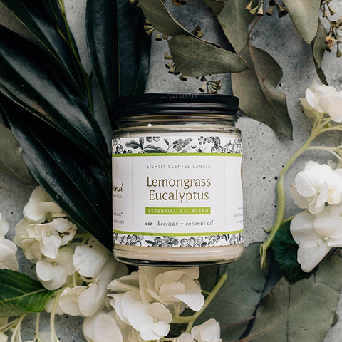 fontana lemongrass eucalyptus candle