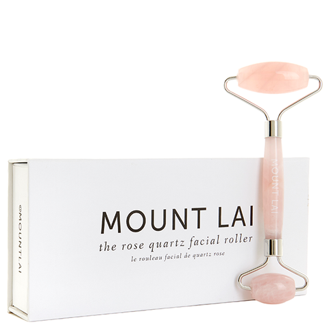 De-Puffing Facial Roller - Rose Quartz