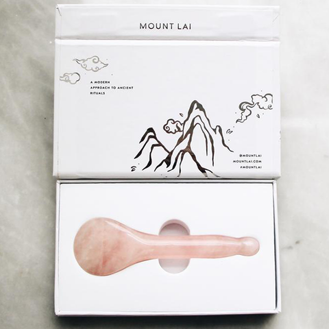 Acupressure Gua Sha Spoon - Rose Quartz