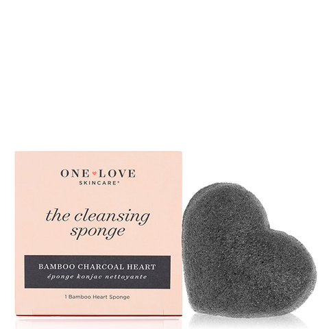 The Cleansing Sponge - Bamboo Charcoal Heart