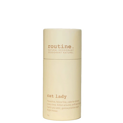 routine cat lady deodorant stick