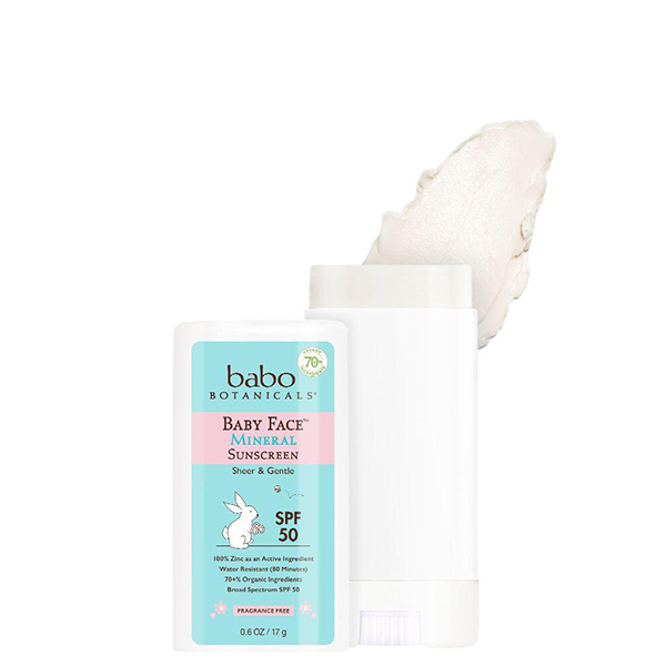 Babo Botanicals Baby Face™ Mineral Sunscreen Stick SPF 50
