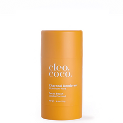 Baking Soda Free Charcoal Deodorant - Cocoa Beach - Vanilla Coconut