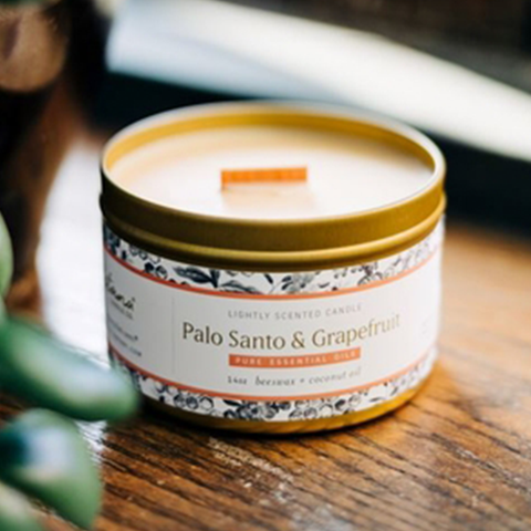 Palo Santo & Pink Grapefruit Essential Oil Candle