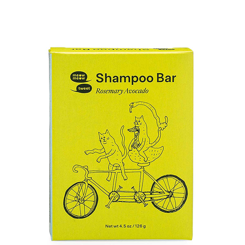 meow meow tweet shampoo bar