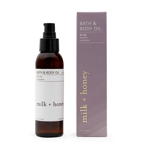 milk and honey lavender eucalyptus body oil