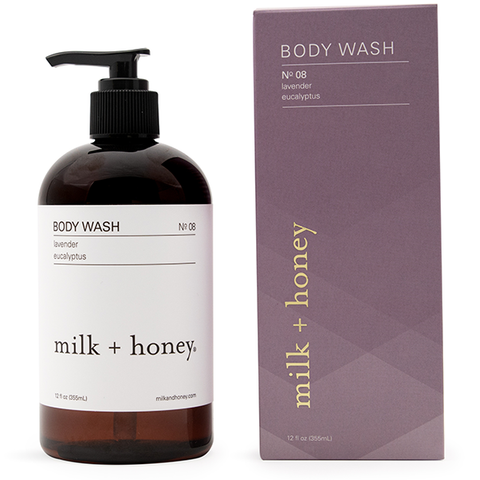 milk and honey body wash lavender eucalyptus