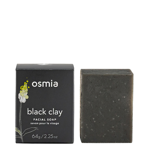 osmia black clay soap