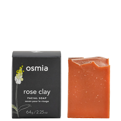 osmia rose clay facial soap